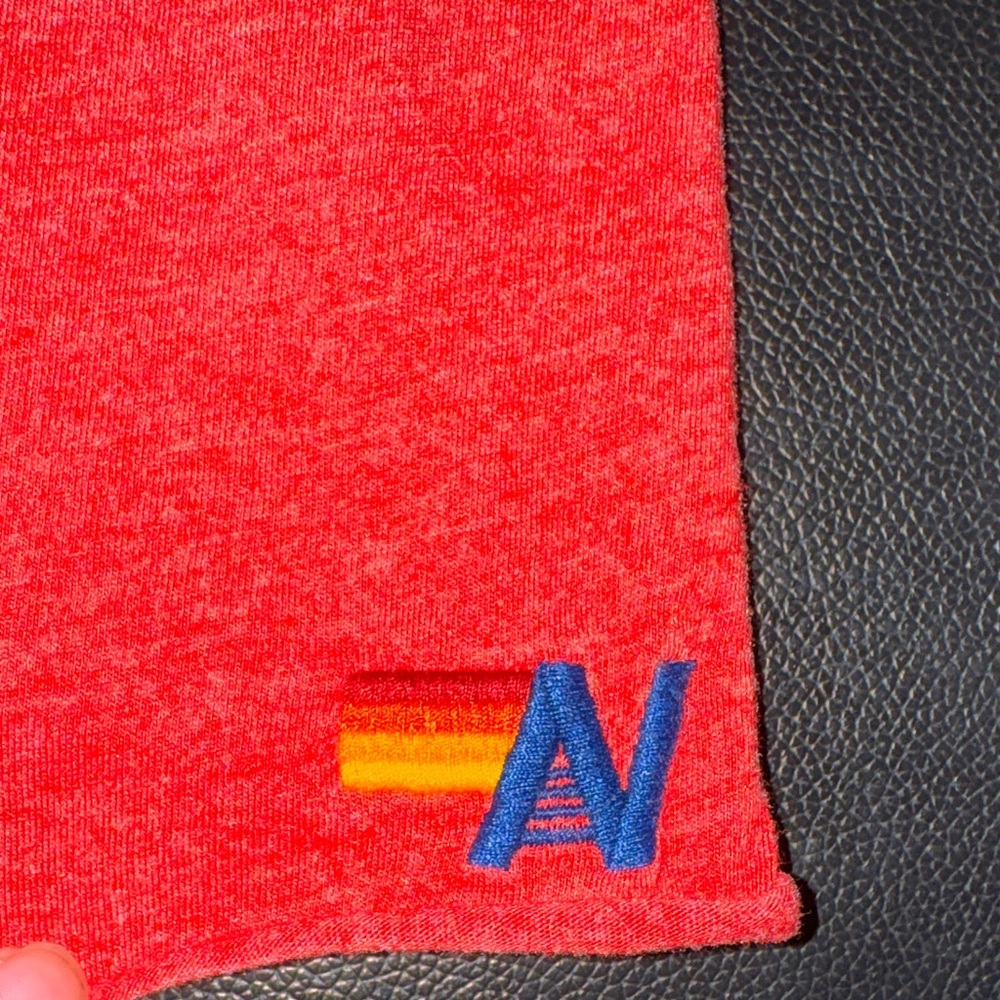 Aviator Nation Red Tee with Yellow Smiley - Picture 5 of 7